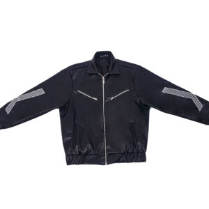 PANTO LEATHER JACKET - BLACK