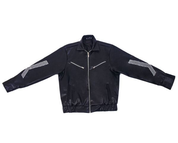 PANTO LEATHER JACKET - BLACK