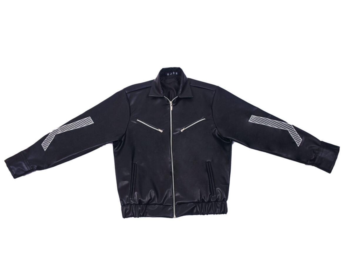 PANTO LEATHER JACKET – BLACK