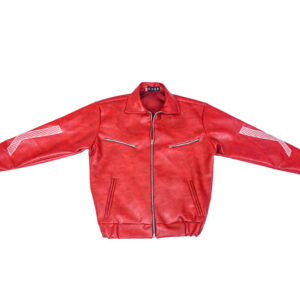 PANTO LEATHER JACKET - RED