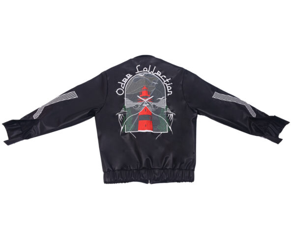 PANTO LEATHER JACKET - BLACK - Image 2