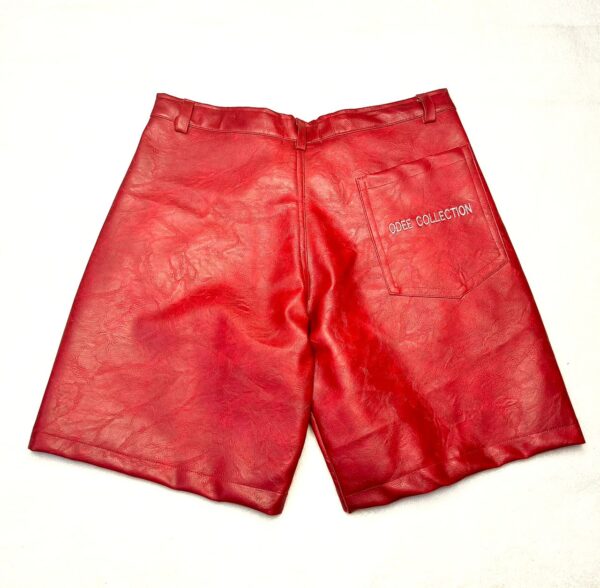 PANTO LEATHER SHORT - RED - Image 2