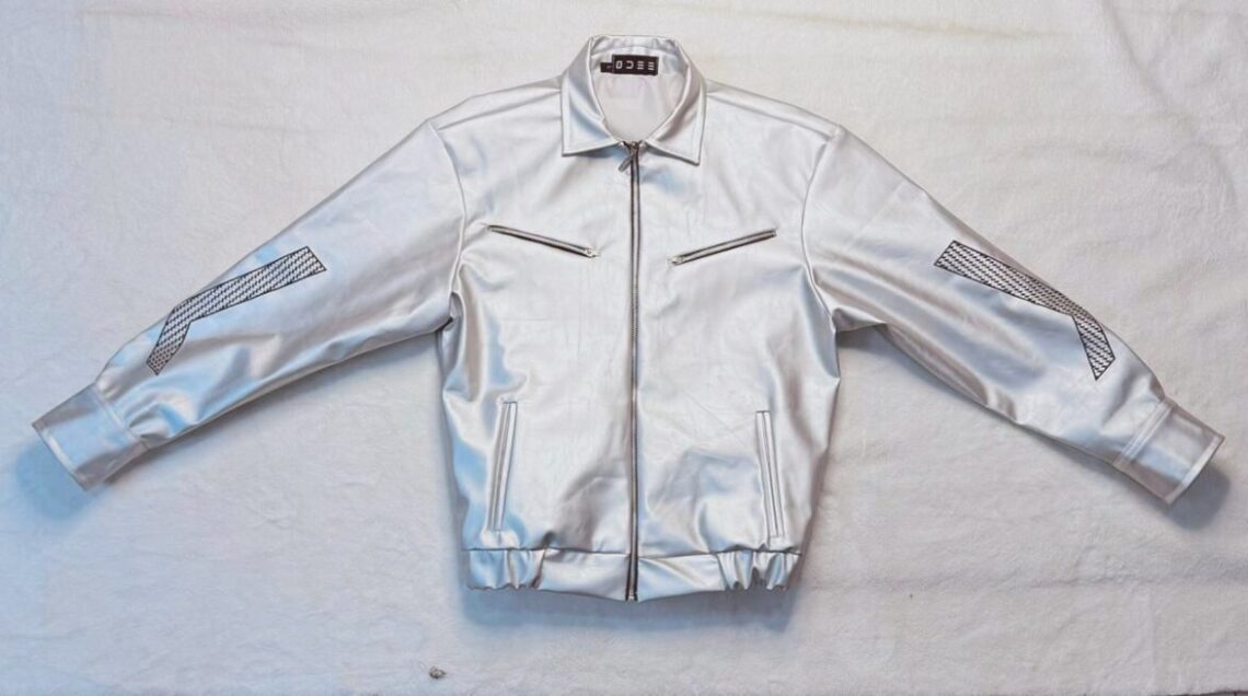 PANTO LEATHER JACKET – SILVER